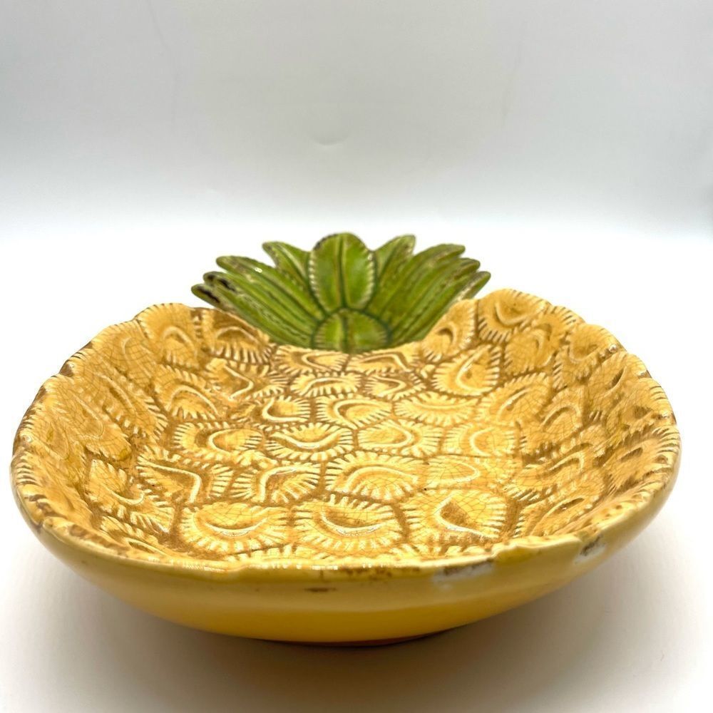 The Spring Shop Pineapple Ceramic Decor Platter - Picture 4 of 4